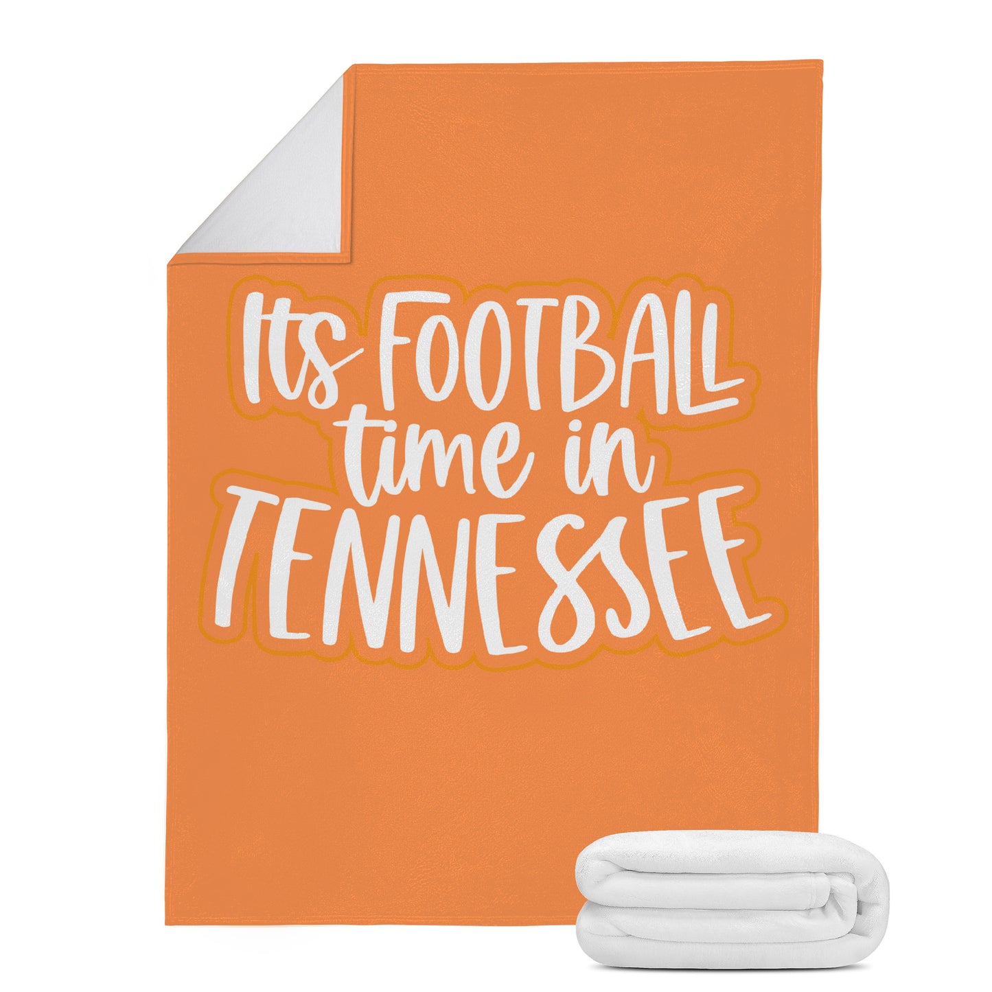 Orange & White Tennessee Blanket