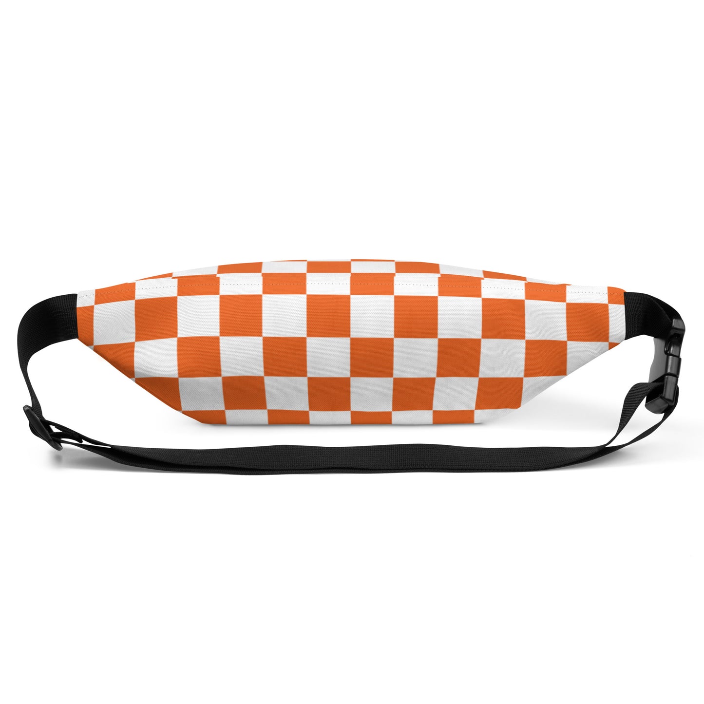 Fanny Pack  orange and white checker board