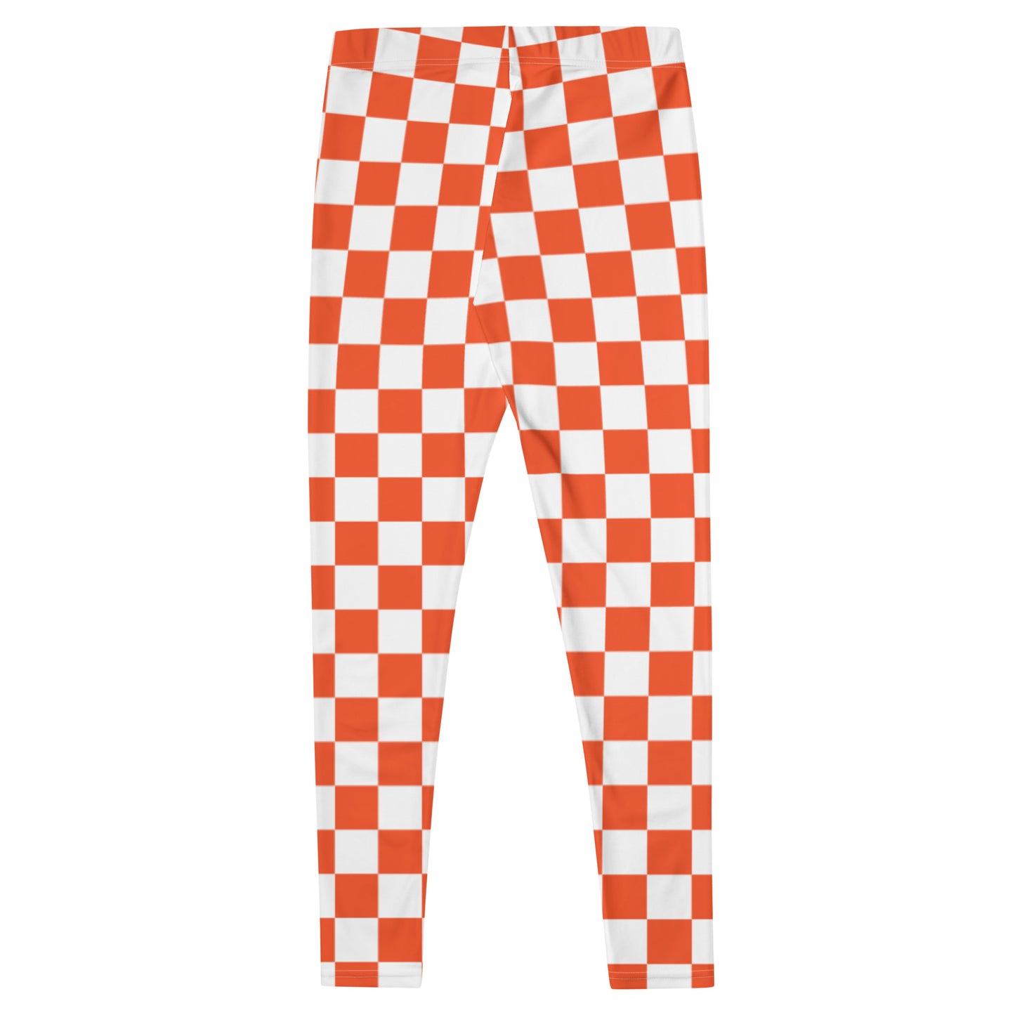 Leggings ORANGE AND WHITE CHECKER BOARD