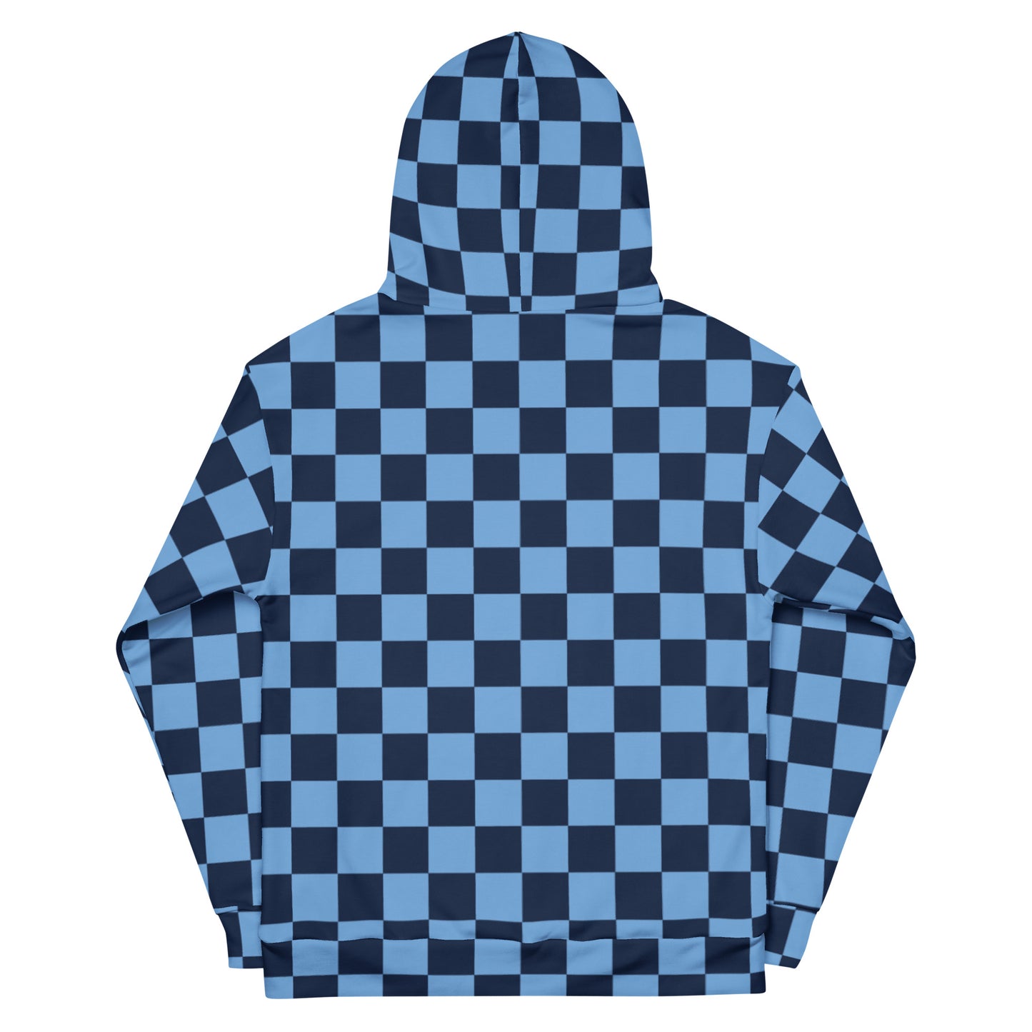 Unisex Hoodie navy checker board