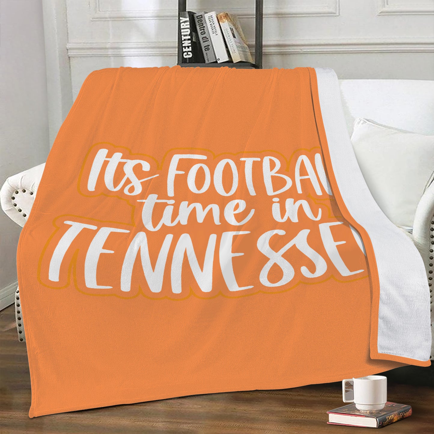 Orange & White Tennessee Blanket