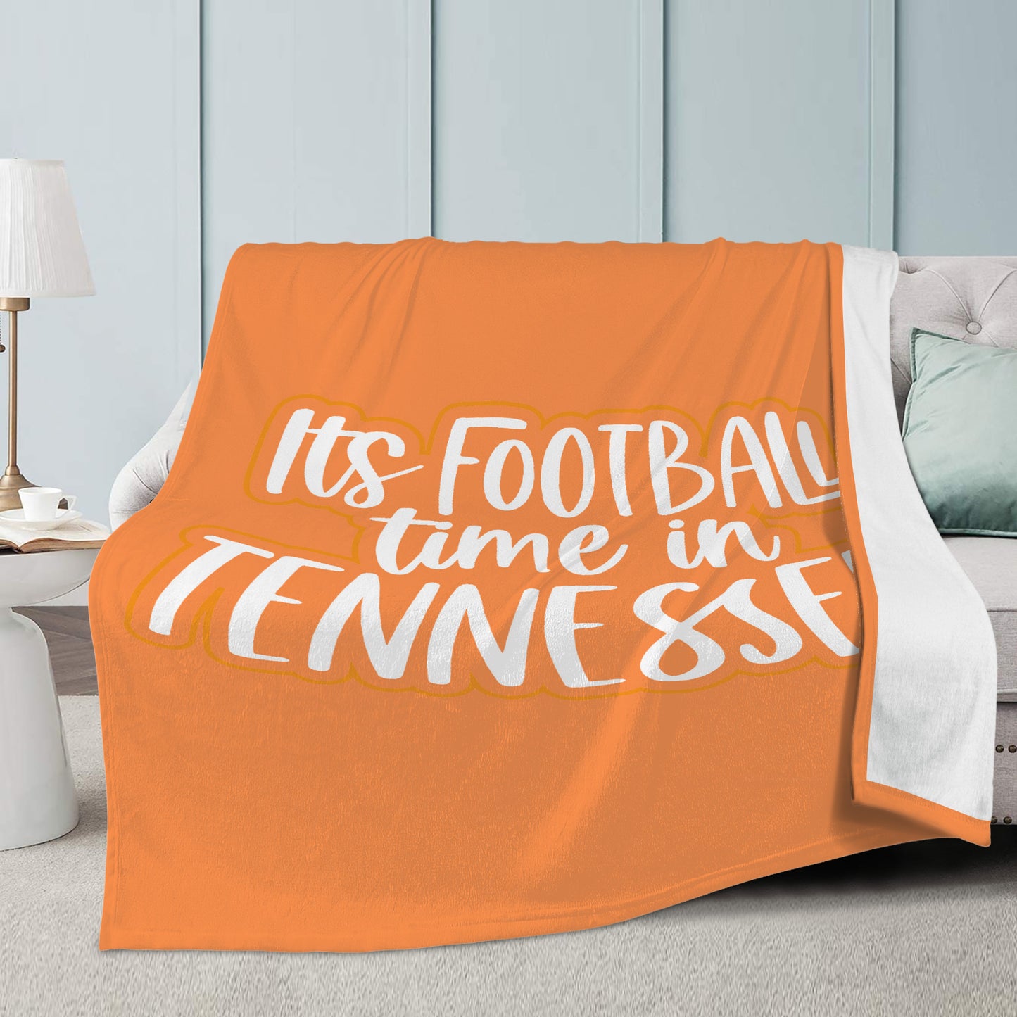 Orange & White Tennessee Blanket